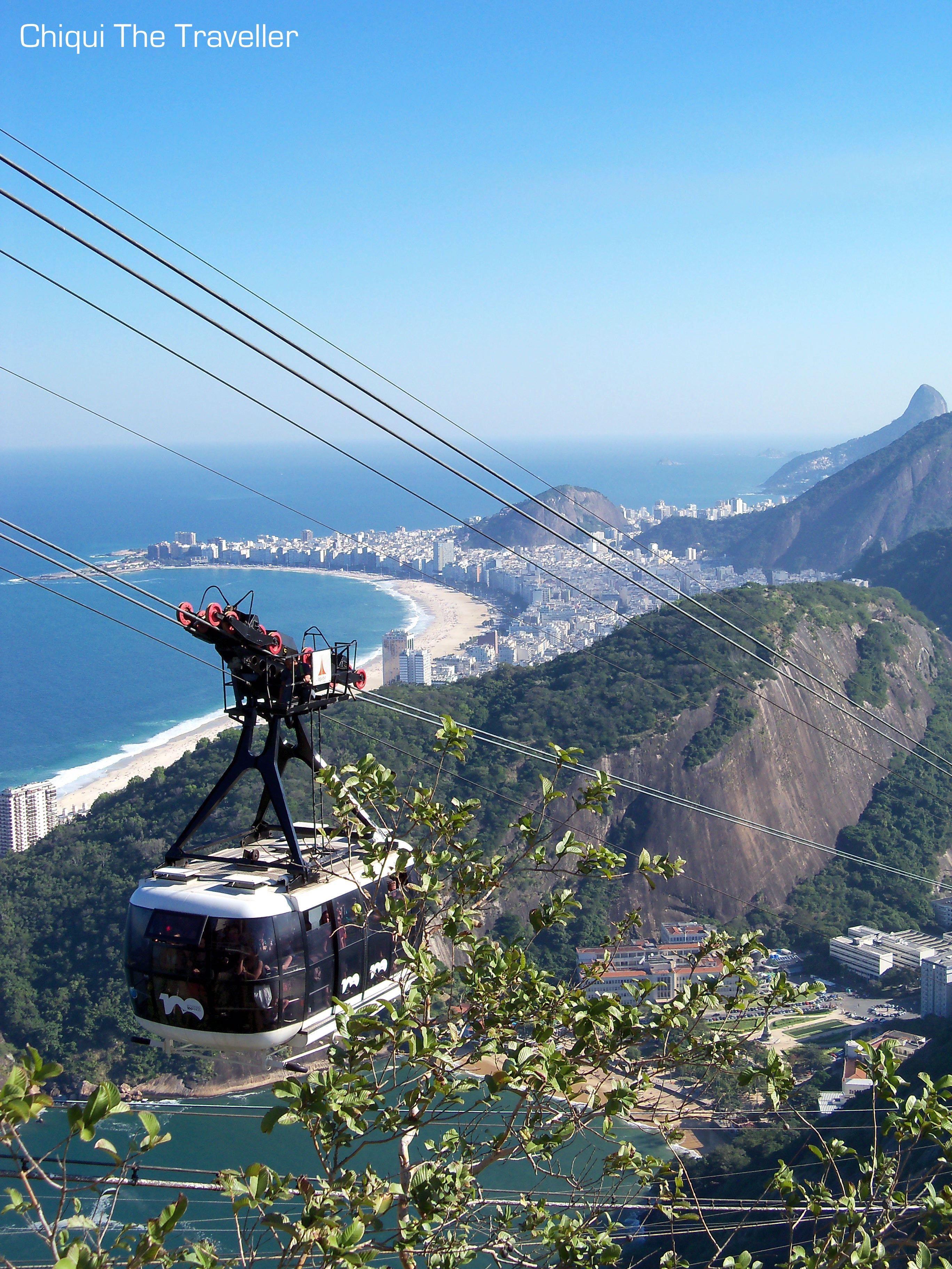 Bondinho con Copacabana al fondo